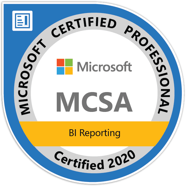 MCSA BI Reporting